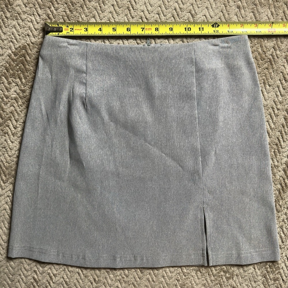 Cleveland Street Gray Woman's Short Pencil Skirt Side Slit Size 9